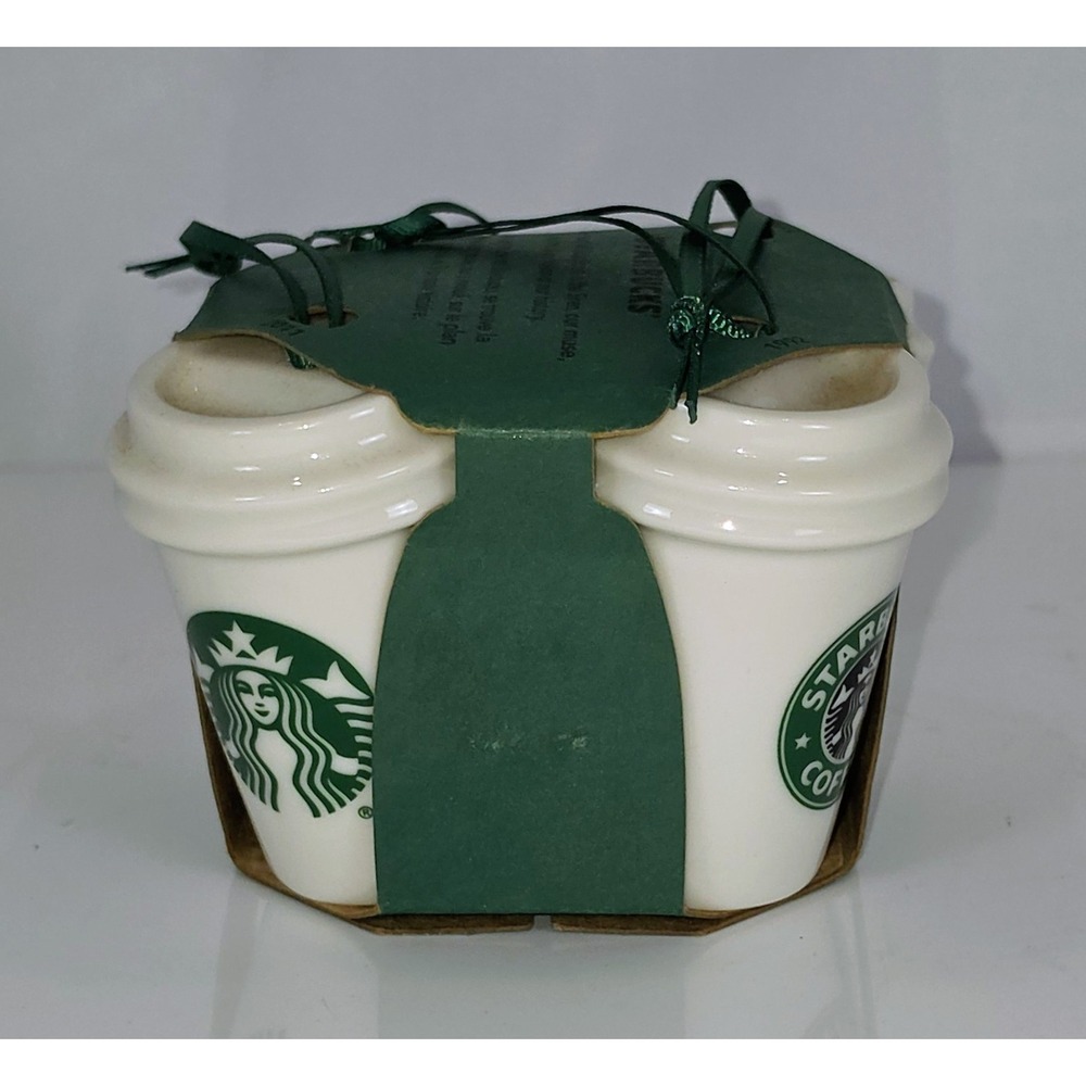 NEW Starbucks Holiday Christmas Ornament 2016 Coffee Cups Mugs Pack of 4 Gift - Picture 3 of 9